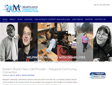 Tablet Screenshot of marylandcommunityconnection.org